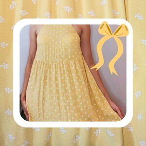 Yellow & White Floral Sundress
